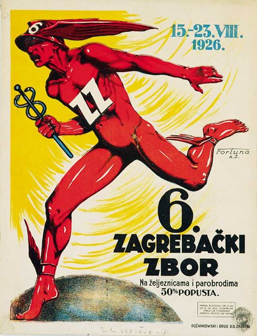 Zagrebački zbor. Plakat 1926. godine